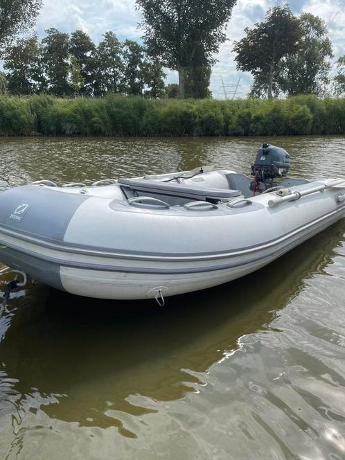 Zodiac Cadet 310 RIB 6 pk Yamaha 4 takt met strandtrailer, Watersport en Boten, Rubberboten, Zo goed als nieuw, Zodiac, Aluminium