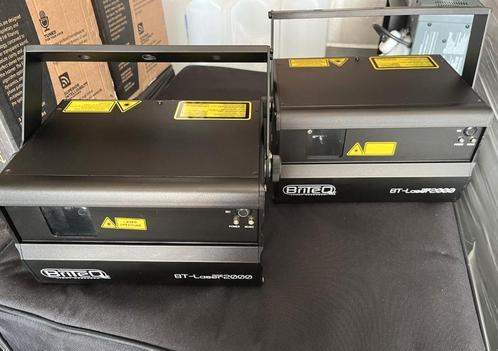 2x Briteq BT-LASER2000 laser RGB 2watt, Muziek en Instrumenten, Licht en Laser, Zo goed als nieuw, Laser, Geluidgestuurd, Kleur