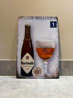 Mancave Bar Wanddecoratie metalen bordje Westmalle Trappist, Verzamelen, Ophalen of Verzenden, Zo goed als nieuw, Reclamebord, Plaat of Schild
