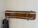 Houten kaptstok met chroom, Zo goed als nieuw, Minder dan 100 cm, Hout, Ophalen