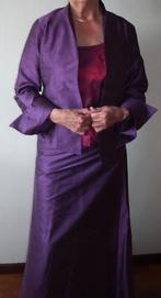 Feestelijke paarse rok met jasje - Merk Sophia Pigozzi, Kleding | Dames, Maat 38/40 (M), Sophia Pigozzi, Overige typen, Paars