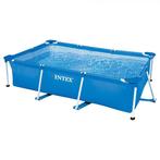Compleet Intex zwembad met pomp en tegels, 200 tot 400 cm, Gebruikt, Rechthoekig, Ophalen of Verzenden