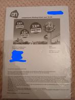 1 Laagseizoen efteling ticket, Tickets en Kaartjes