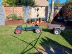 Super stevige skelter met duozit en aanhangwagen., Ophalen of Verzenden, Gebruikt, Overige merken, Duozit