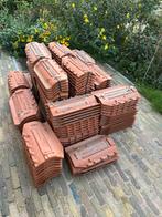 140 Ongebruikte rode keramische dakpannen Kempische stijl, Doe-het-zelf en Verbouw, Dakpannen en Dakbedekking, Ophalen, Steen of Klei