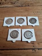 5 zilveren half dollar 1893 1964, Postzegels en Munten, Munten | Amerika, Zilver, Ophalen, Noord-Amerika