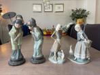 Set van 4 originele Lladró porseleinen beeldjes handgemaakt, Verzamelen, Beelden en Beeldjes, Ophalen, Zo goed als nieuw, Mens