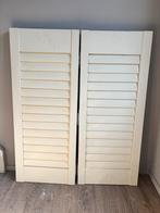 Kunststof shutters - Set van 2, Ophalen, Minder dan 50 cm, Gebruikt, Wit