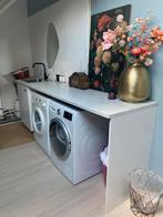 Keukenblad met wasbak en onderkast - Utrecht, Ophalen, Overige materialen, Wit, Enkelwandige keuken