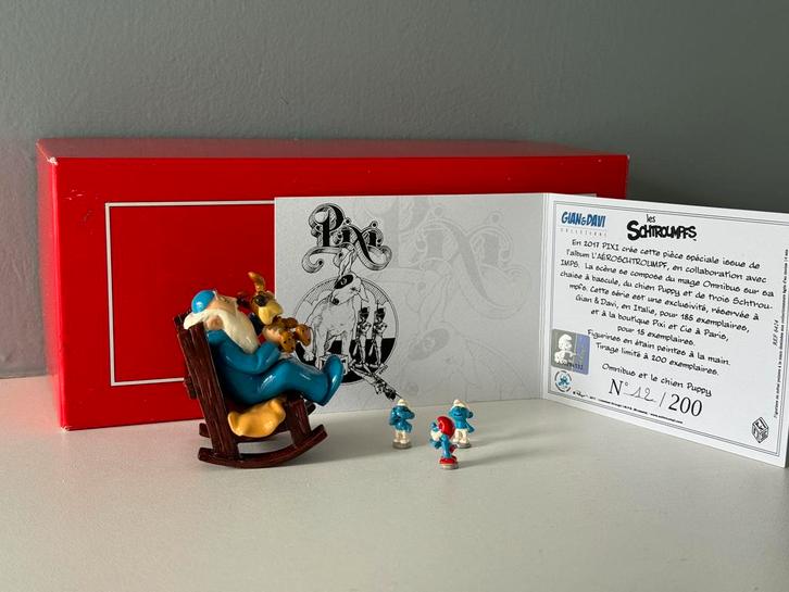 Omnibus en de hond Puppy/Gian & Davi - pixi - smurfen, Verzamelen, Stripfiguren, Zo goed als nieuw, Beeldje of Figuurtje, Kuifje