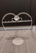 Witte Sieradenhouder - Hartvorm, Ophalen of Verzenden, Gebruikt