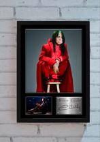 Billie Eilish fotolijst. Handtekening! Cadeau-idee., Rechthoekig Staand, A4 of kleiner, Nieuw, Ophalen of Verzenden