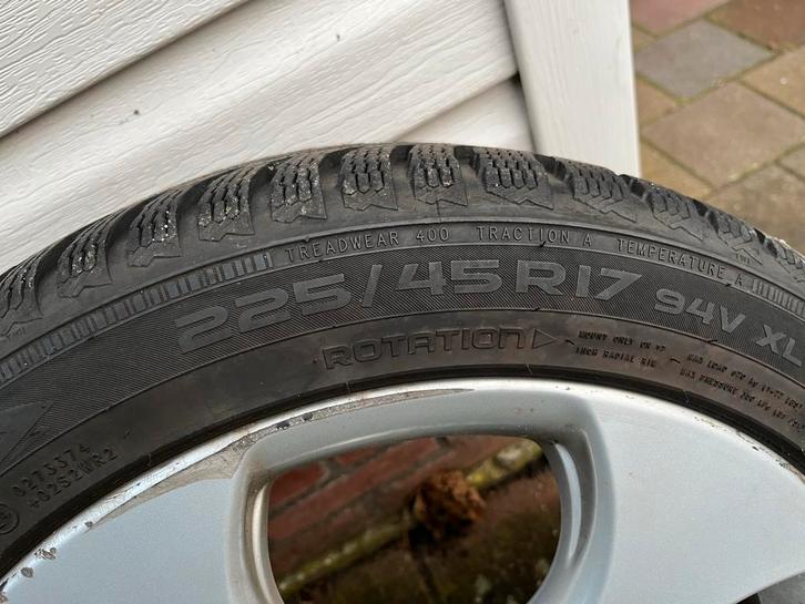 Winterbanden met velg Audi A3/Golf, Auto-onderdelen, Banden en Velgen, Banden en Velgen, Winterbanden, 17 inch, 225 mm, Personenwagen