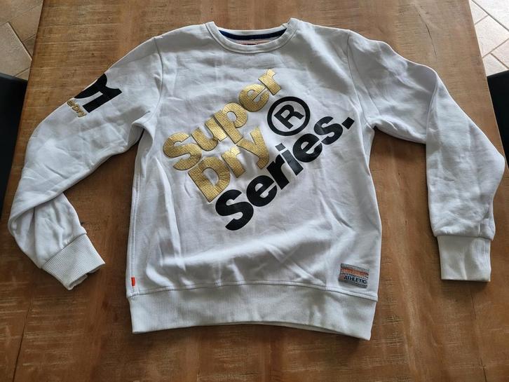 SuperDry | trui | maat M, Kleding | Heren, Truien en Vesten, Zo goed als nieuw, Maat 48/50 (M), Wit, Ophalen of Verzenden