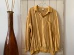 Zuiver zijde vintage top maat 42, Verzenden, Gedragen, Maat 42/44 (L), Geel