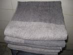 Badhanddoeken set van 5 in twee tinten grijs, Ophalen of Verzenden, Gebruikt, Grijs, Handdoek