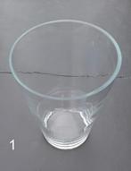 BLOEMVAZEN  2 stuks, Overige kleuren, Ophalen of Verzenden, Minder dan 50 cm, Glas