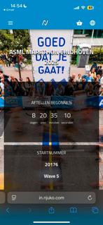 Startbewijs ASML halve marathon Eindhoven, Sport en Fitness, Loopsport en Atletiek, Ophalen of Verzenden, Nieuw, Overige typen