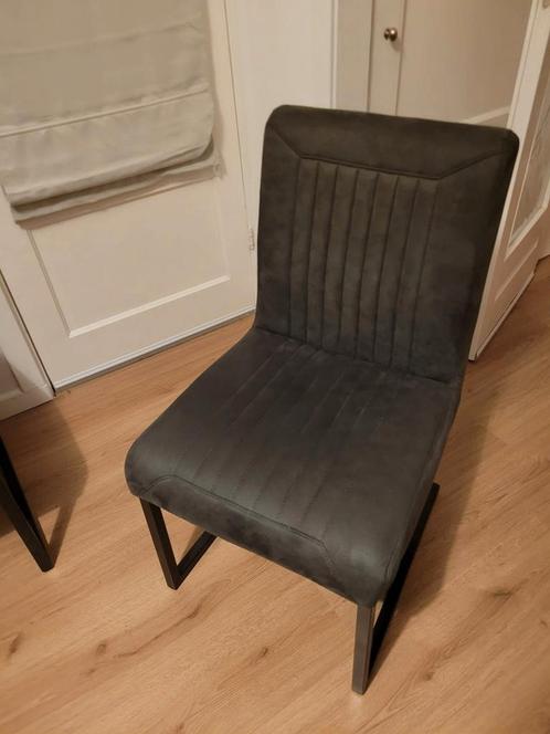 4x eetkamer stoelen, Huis en Inrichting, Stoelen, Zo goed als nieuw, Vier, Grijs, Ophalen