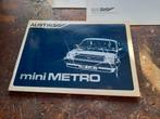 3x Handleiding AUSTIN MINI METRO 1981 NL, Ophalen of Verzenden