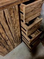 Spekkast extra grof teak, stoer, massief teakhout, erosie, Stoer, 100 tot 150 cm, 100 tot 150 cm, Teakhout