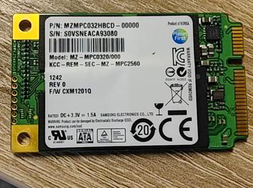 Samsung MZ-MPC0320 msata SSD beschikbaar voor biedingen