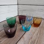Set van 6 borreglaasjes, Max Verboeket, Kristalunie Maastric, Ophalen of Verzenden