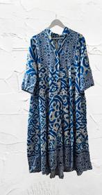 Nieuwe! Boho kaftanjurk Italy in mediterraan blauw/wit mt 44, Blauw, Maat 42/44 (L), Ophalen of Verzenden, Zo goed als nieuw