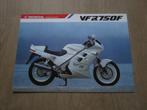 Honda VFR 750 F brochure folder 1988 1989 ?, Motoren, Handleidingen en Instructieboekjes, Ophalen of Verzenden, Honda