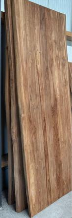 Boomstam bladen oud teak 200 en 260cm B keus, Huis en Inrichting, Tafels | Eettafels, Ophalen, Teakhout, 50 tot 100 cm, Landelijk