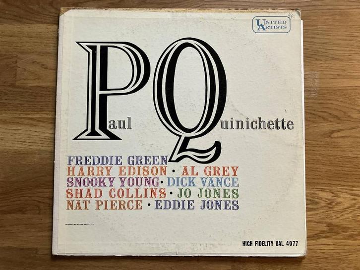 Paul Quinichette / Paul Quinichette, Cd's en Dvd's, Vinyl | Jazz en Blues, Gebruikt, Jazz, 1980 tot heden, 12 inch, Verzenden