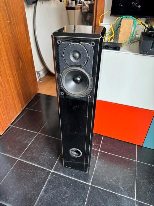 Mooie slanke zuil Synthese Floating 2 high end speaker, Audio, Tv en Foto, Luidsprekers, Front, Rear of Stereo speakers, 120 watt of meer
