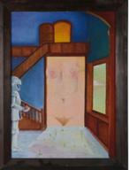 Bert de Clerck(1912) Olie Paneel " Surrealistisch Naakt" Ges, Ophalen of Verzenden