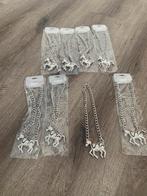 Partij 8 stuks kettingen paard strass zilverkleurig K113, Ophalen of Verzenden, Nieuw, Zilver, Overige materialen