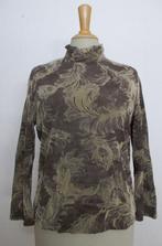 Stretch mooie bruine print col top van Bogie! L, Bruin, Verzenden, Maat 42/44 (L), Zo goed als nieuw