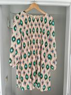 Groen retro print jurk, maat xl, Ophalen of Verzenden, Zo goed als nieuw, Maat 46/48 (XL) of groter, Groen