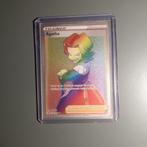 Agatha Full art rainbow trainer (#210), Hobby en Vrije tijd, Verzamelkaartspellen | Pokémon, Ophalen of Verzenden, Nieuw, Losse kaart