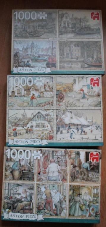 Anton Pieck  PUZZELS  ( 3 x  ) beschikbaar voor biedingen