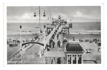979631 Scheveningen ZH 1937 Wandelhoofd Gelopen met zegel beschikbaar voor biedingen