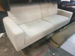 Hele nette bank modern Prominent 3 zits stof beige, Ophalen, Gebruikt, Tweepersoons, 75 tot 100 cm