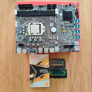 mITX moederbord + CPU + 8GB geheugen (nieuw) beschikbaar voor biedingen