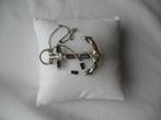 Victoriaans Schotse Anker Broche Zilvertone Vintage, Ophalen of Verzenden, Overige materialen, Broche