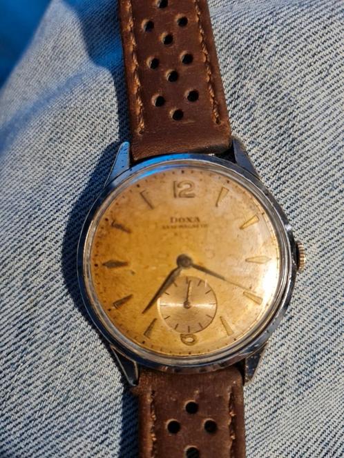 DOXA Anti-Magnetic uit ca. 1950 MET PRACHTIG PATINA, Sieraden, Tassen en Uiterlijk, Horloges | Antiek, Overige merken, Staal, Ophalen of Verzenden