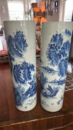 Grote Chinese vazen vloervazen 93 en 91,5 cm hoog, Ophalen of Verzenden, Overige kleuren, 75 cm of meer