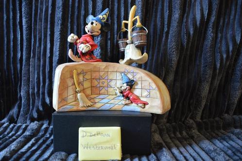 Traditions Sorcerer Mickey Fantasia Summoning the Stars, Verzamelen, Disney, Zo goed als nieuw, Beeldje of Figuurtje, Mickey Mouse