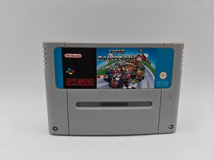 Super Mario Kart SNES, Spelcomputers en Games, Games | Nintendo Super NES, Zo goed als nieuw, Avontuur en Actie, 3 spelers of meer