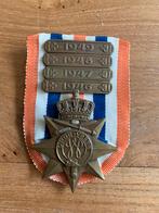 Ereteken Medaille Orde en Vrede 4 gespen, Nederland, Ophalen of Verzenden, Landmacht, Lintje, Medaille of Wings