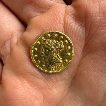 1904 US $2.50 Liberty Head Gouden Munt -Very Fine (VF) staat beschikbaar voor biedingen