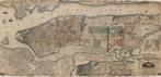 Antieke landkaart van New York City en omgeving (repro), Boeken, Atlassen en Landkaarten, Overige gebieden, Ophalen of Verzenden