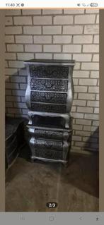 Barok Nachtkastjes & Dressoir met Spiegel, Huis en Inrichting, Kasten | Dressoirs, Ophalen, Gebruikt, 25 tot 50 cm